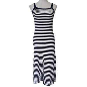 NWT By Together Striped Midi Tank Dress Ribbed Knit Sz Small-Med Stretchy